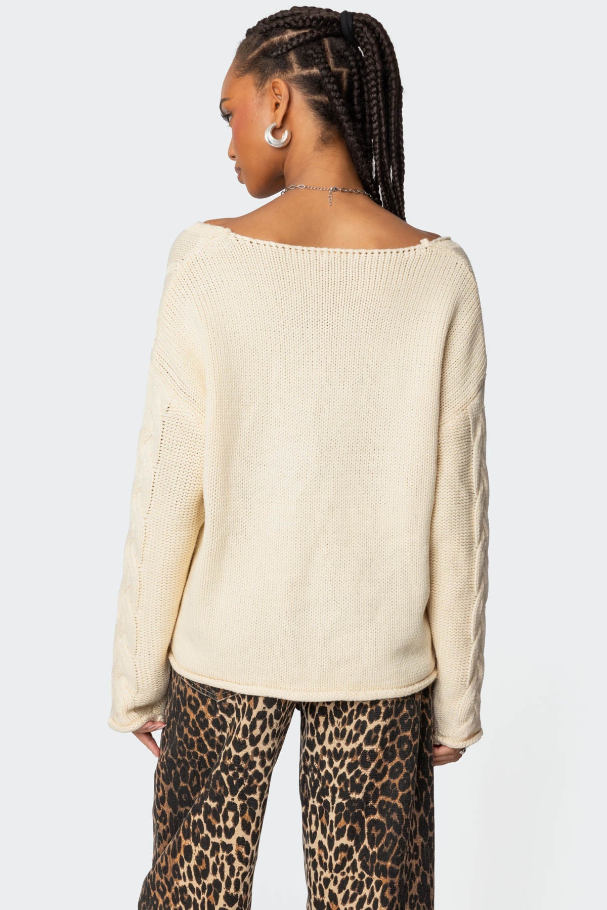 Oversized Luxe Cable Knit Sweater