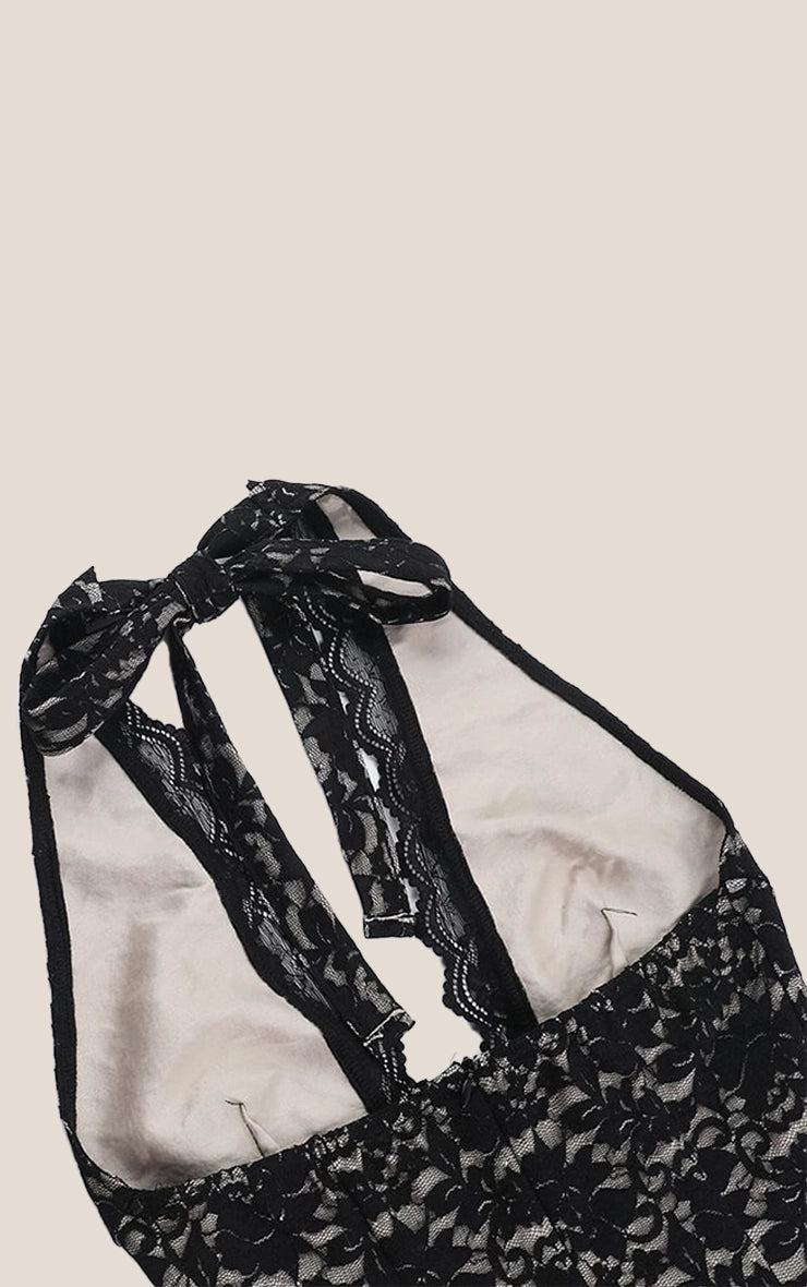 Midnight Autumn Lace Dress