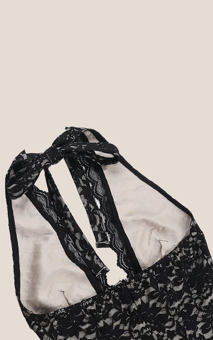 Midnight Autumn Lace Dress
